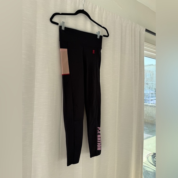 PE Nation Salto Legging Black High Rise Logo Activewear | Size M - Picture 10 of 16